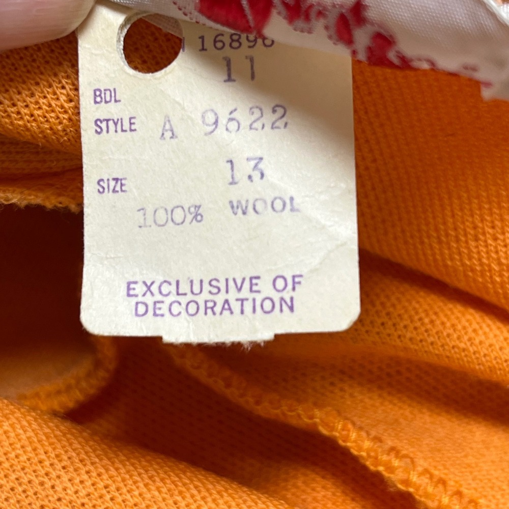 Vintage Betty Barclay Wool Knit Dress‎ Size 13 Made in USA Dead Stock with Tags - Picture 7 of 14